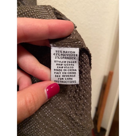 Habitat Women's Taupe Textured Blouse - Picture 5 of 5